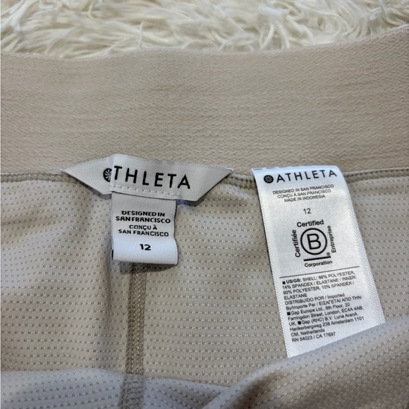 Athleta Brooklyn Heights High Rise Skort - Size 12 - Abalone Ivory - Picture 4 of 10